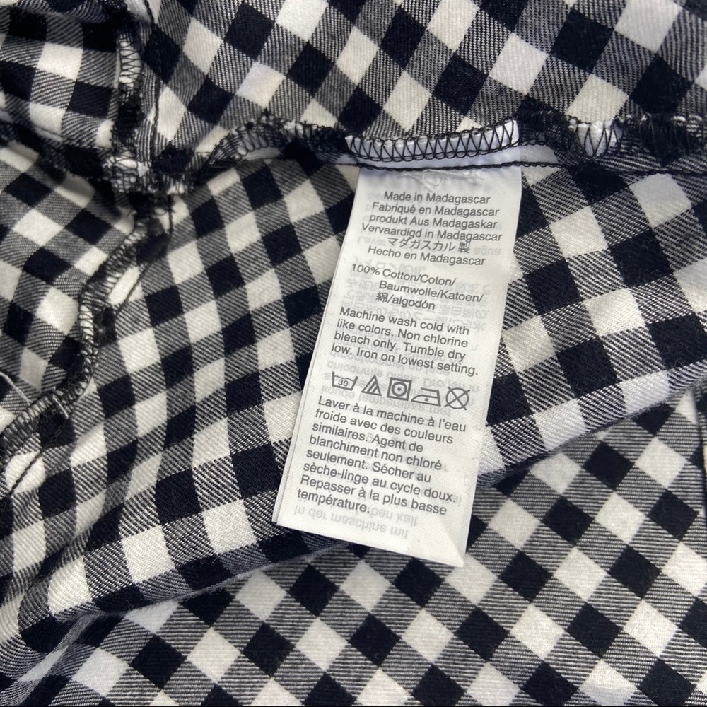 NWT J. Crew Black & White Gingham Dress Size S - Picture 8 of 10